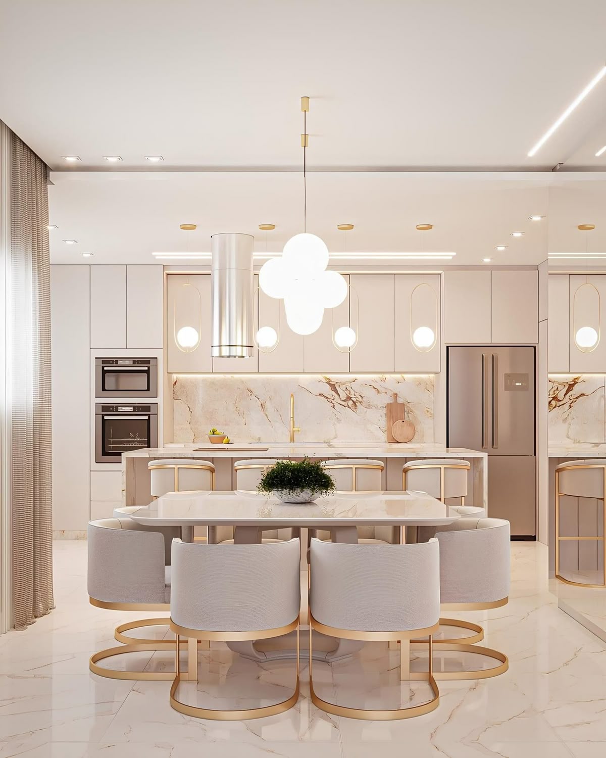 Contemporary materials and colors